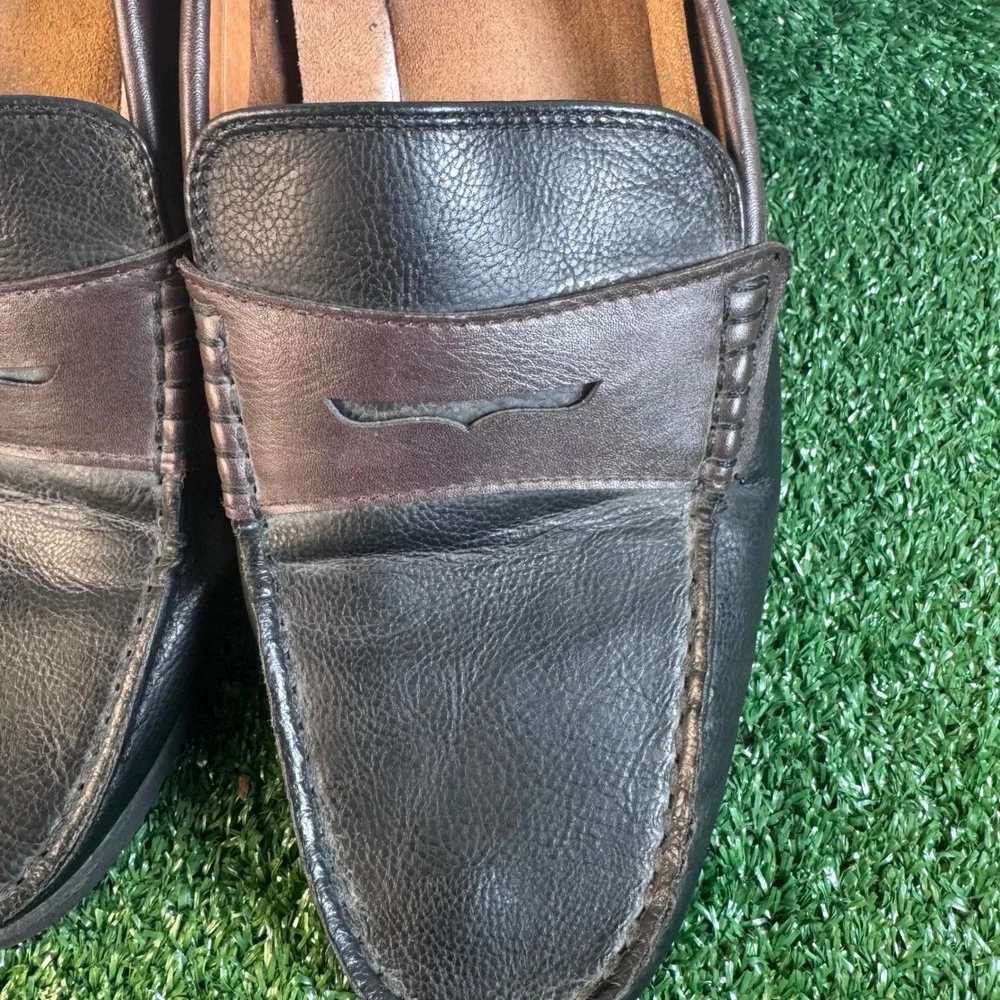 IZOD‎ Edmund Mens Penny Loafers Black Brown Memory Foam Slip On Shoes 12M